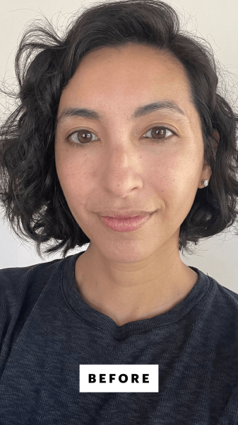 Pai before using the Nars Light Reflecting Pressed Setting Powder